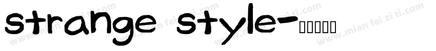 strange style字体转换